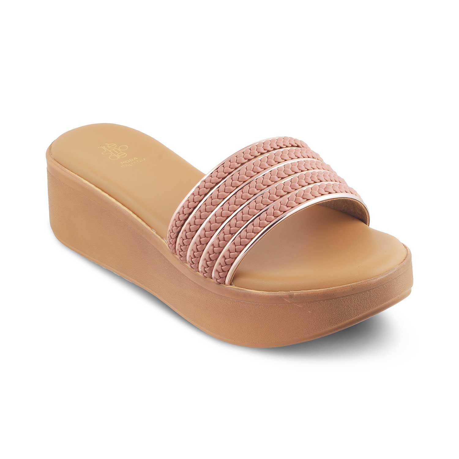 Tresmode-The Andiamo Pink Women's Platform Wedge Sandals Tresmode-Tresmode