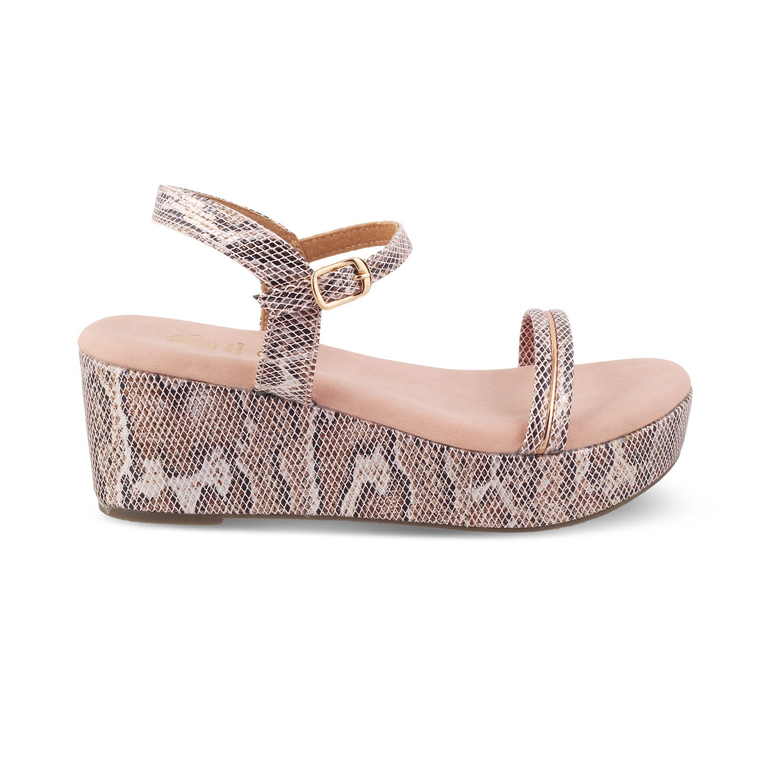 Tresmode-The Anger Pink Women's Dress Wedge Sandals Tresmode-Tresmode