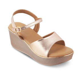 Tresmode-The Bannes Champagne Women's Dress Wedge Sandals Tresmode-Tresmode