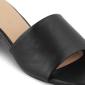 The Bariz Black Women's Casual Block Heel Sandals Tresmode