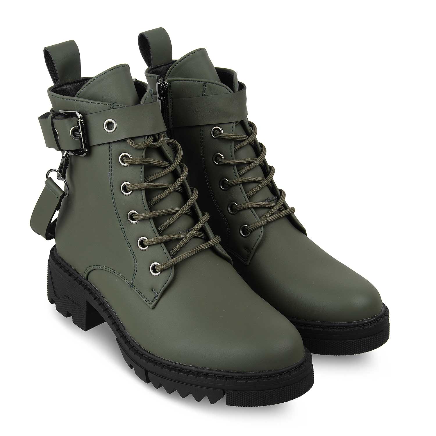 The Brace Green Women's Boots Tresmode