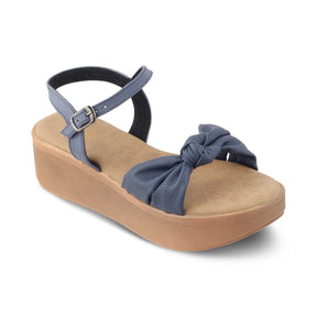 Tresmode-The Brera Blue Women's Platform Wedge Sandals Tresmode-Tresmode