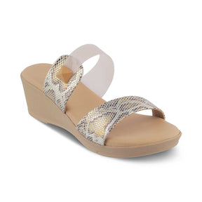 Tresmode-The Chios Beige Women's Casual Wedge Sandals Tresmode-Tresmode
