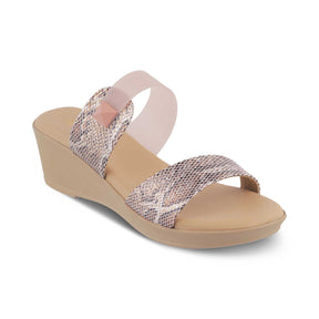 Tresmode-The Chios Pink Women's Casual Wedge Sandals Tresmode-Tresmode