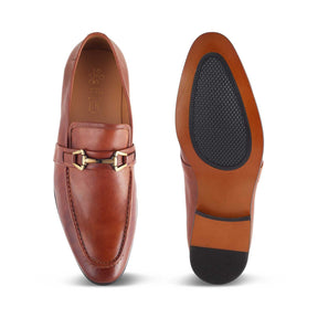 The Dolce Tan Men's Leather Loafers Tresmode