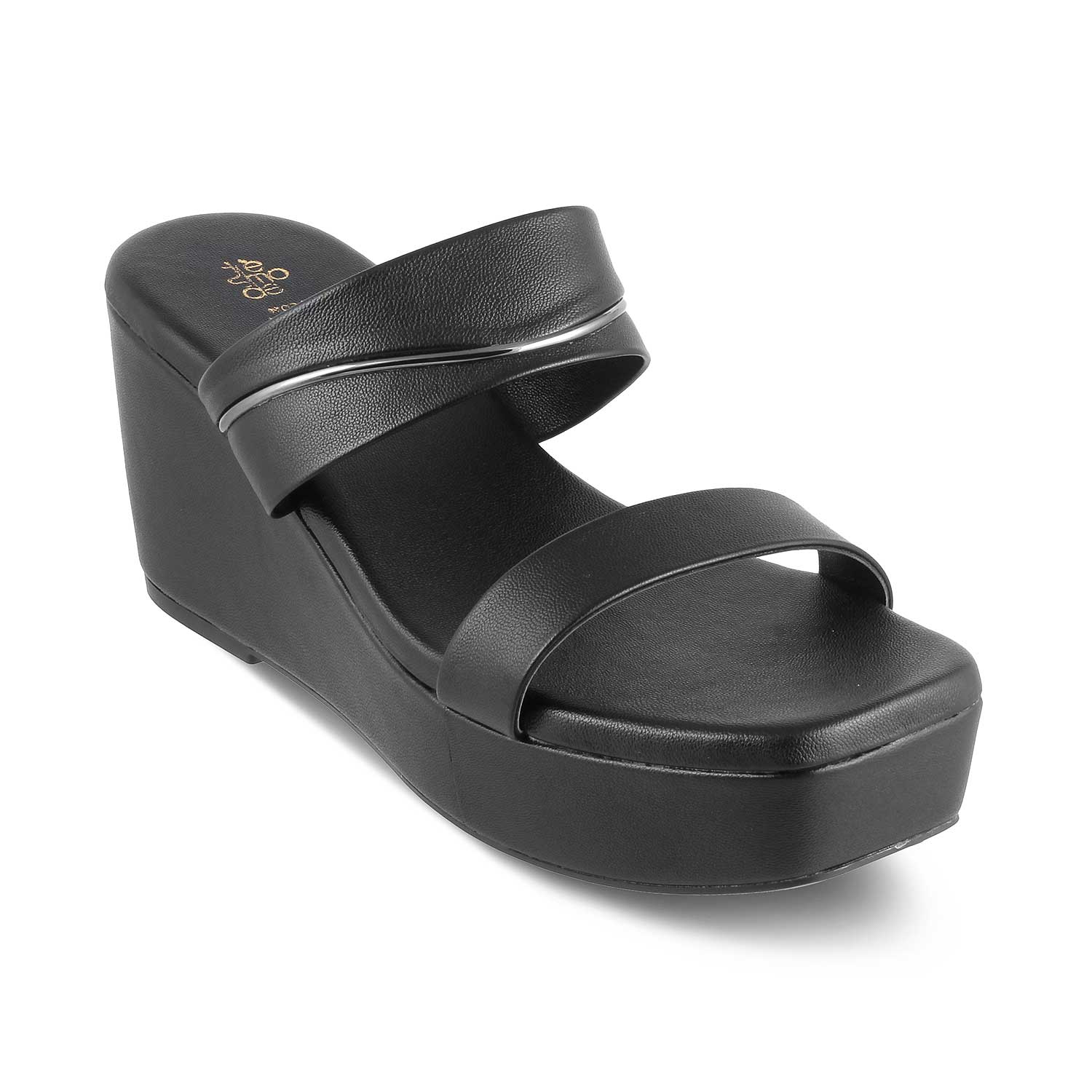 The Tofame Black Women's Dress Wedge Sandals Tresmode