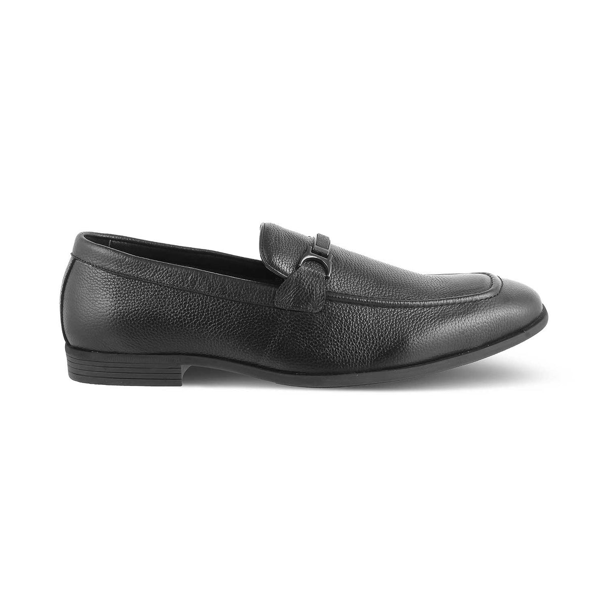 The Leven Black Men's Leather Loafers Tresmode
