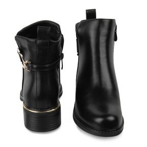 The Lilly Black Women's Ankle-length Boots Tresmode