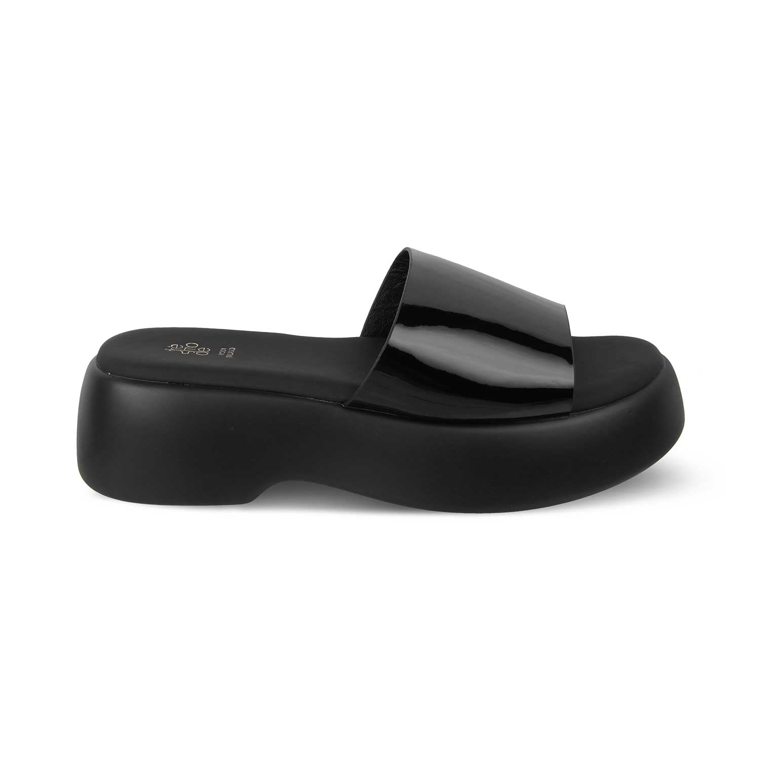 The Lory Black Women's Casual Wedge Sandals Tresmode