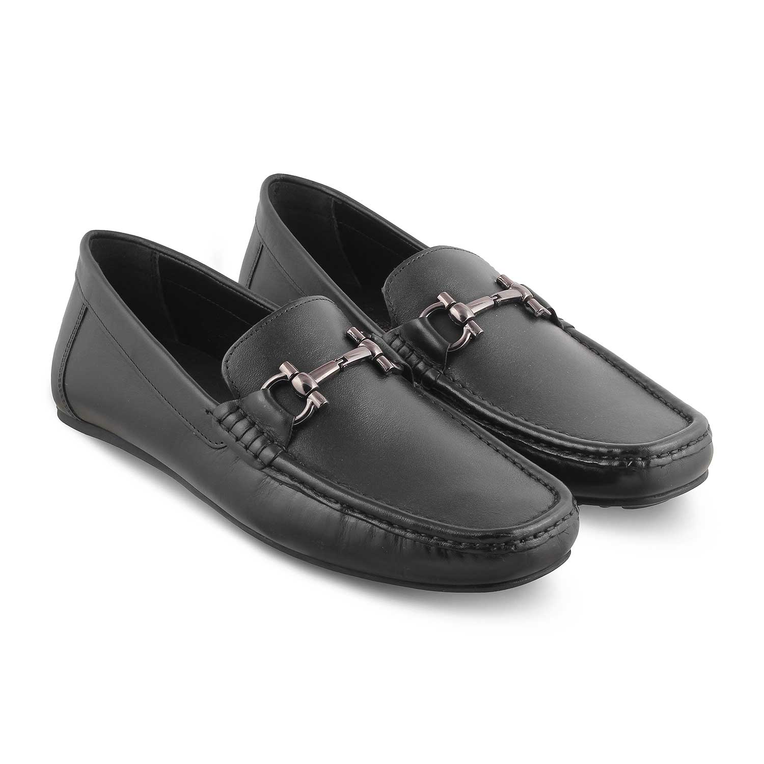 Tresmode-The Milane Black Men's Leather Loafers Tresmode-Tresmode