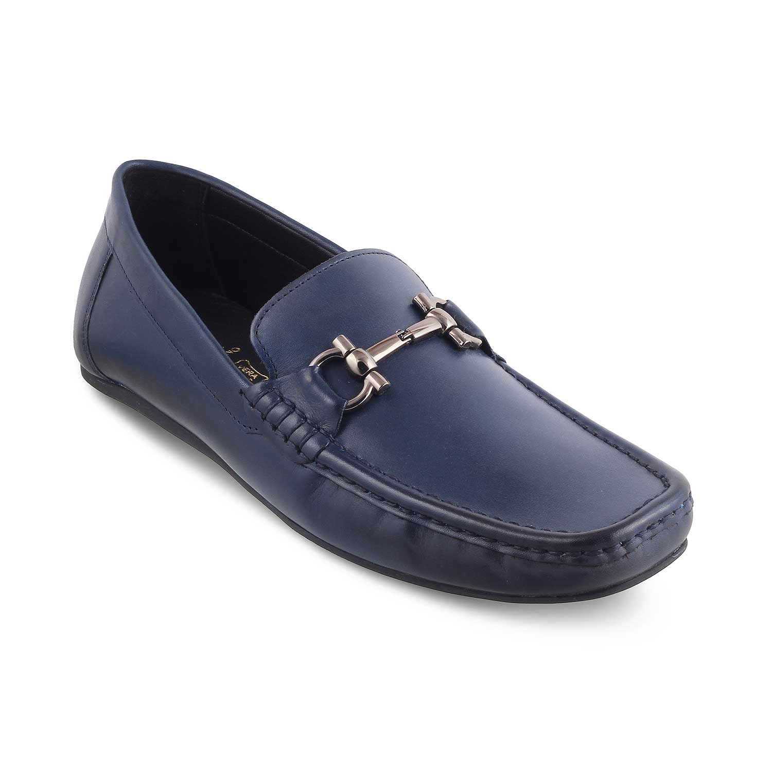 Tresmode-The Milane Blue Men's Leather Loafers Tresmode-Tresmode