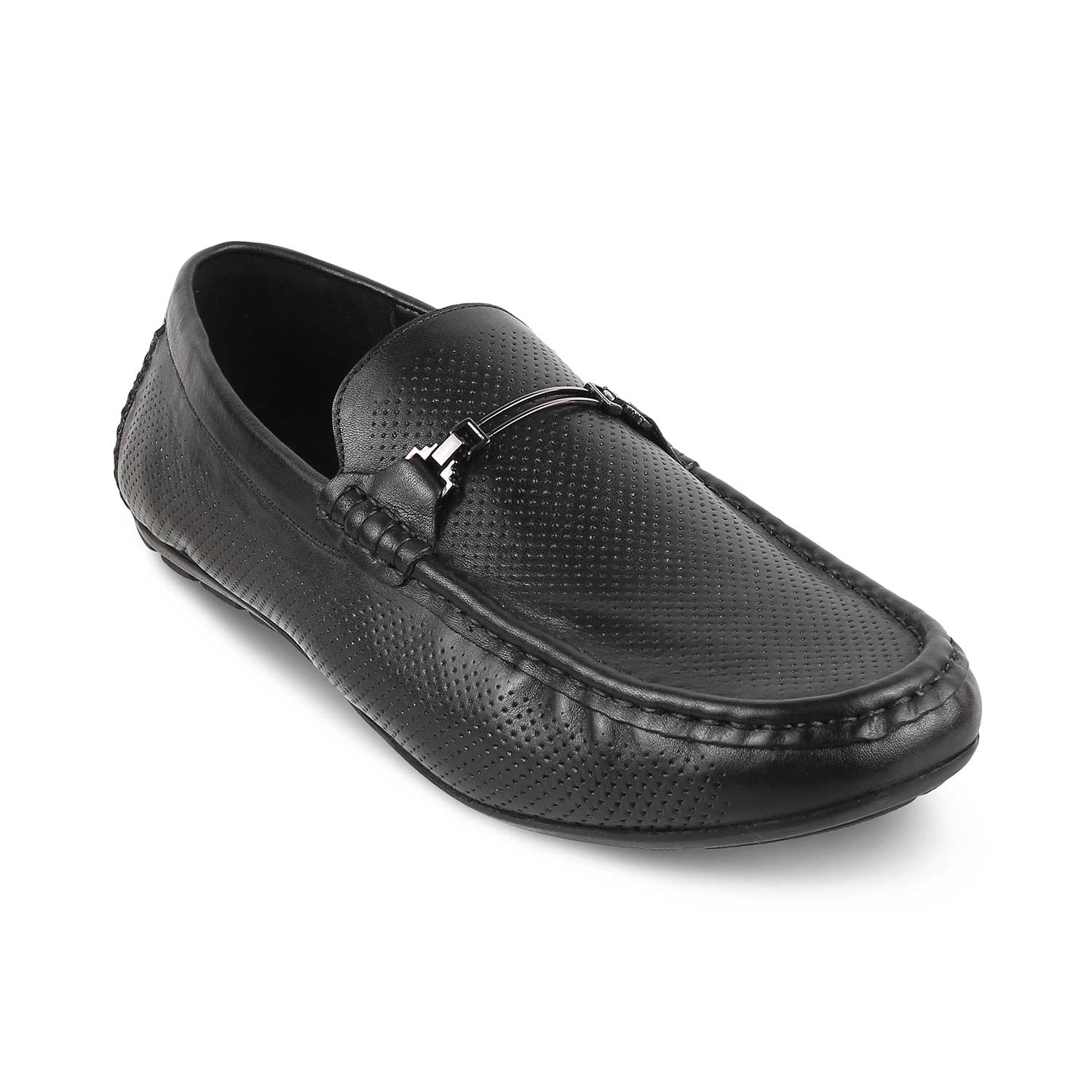 Tresmode-The Open-2 Black Men's Leather Loafers Tresmode-Tresmode