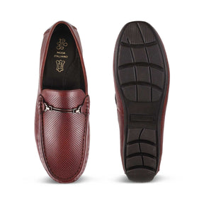 Tresmode-The Open-2 Brown Men's Leather Loafers Tresmode-Tresmode