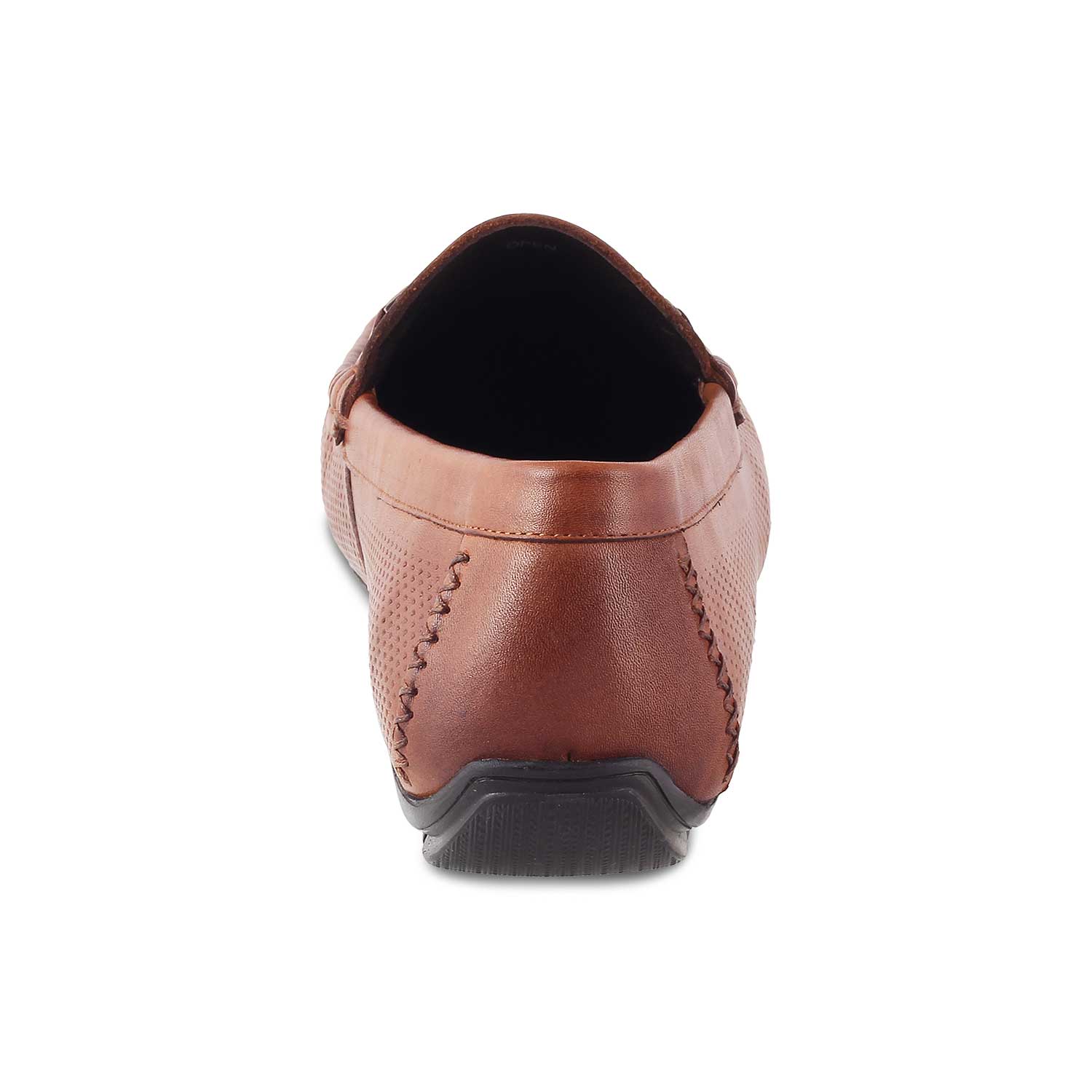 The Open-2 Tan Men's Leather Loafers Tresmode