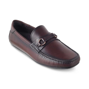 The Rolling Brown Men's Leather Driving Loafers Tresmode