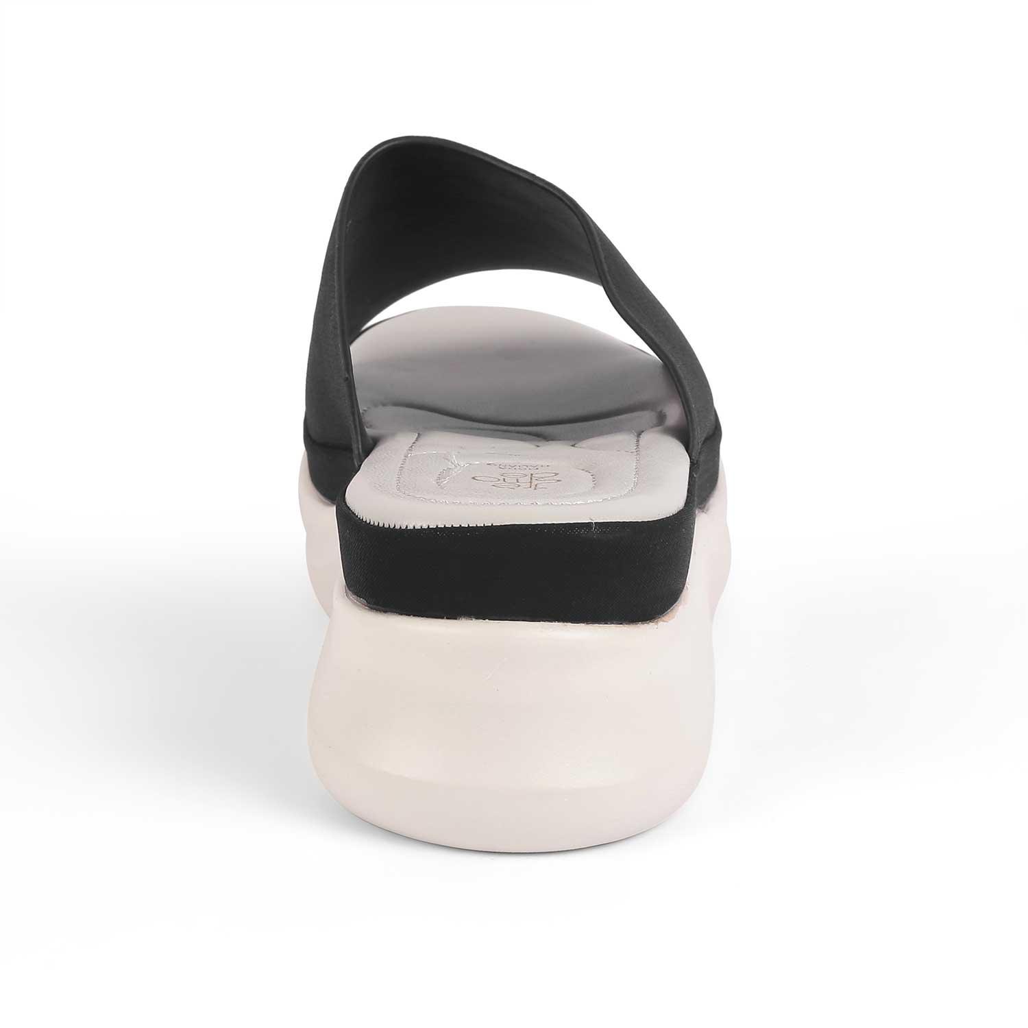 Sanned Black Women's Vegan-Friendly Wedges Tresmode