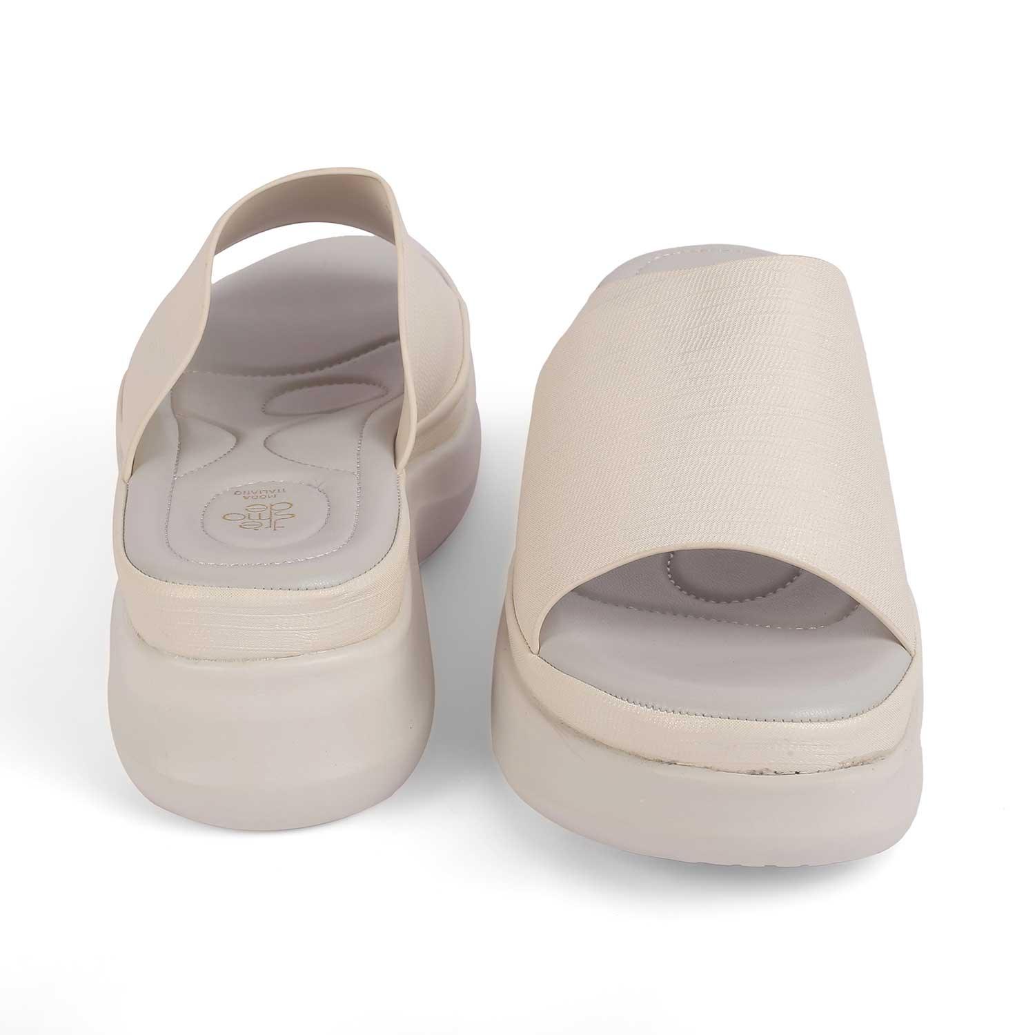 Sanned White Women's Ultra-comfortable Casual Wedges Tresmode