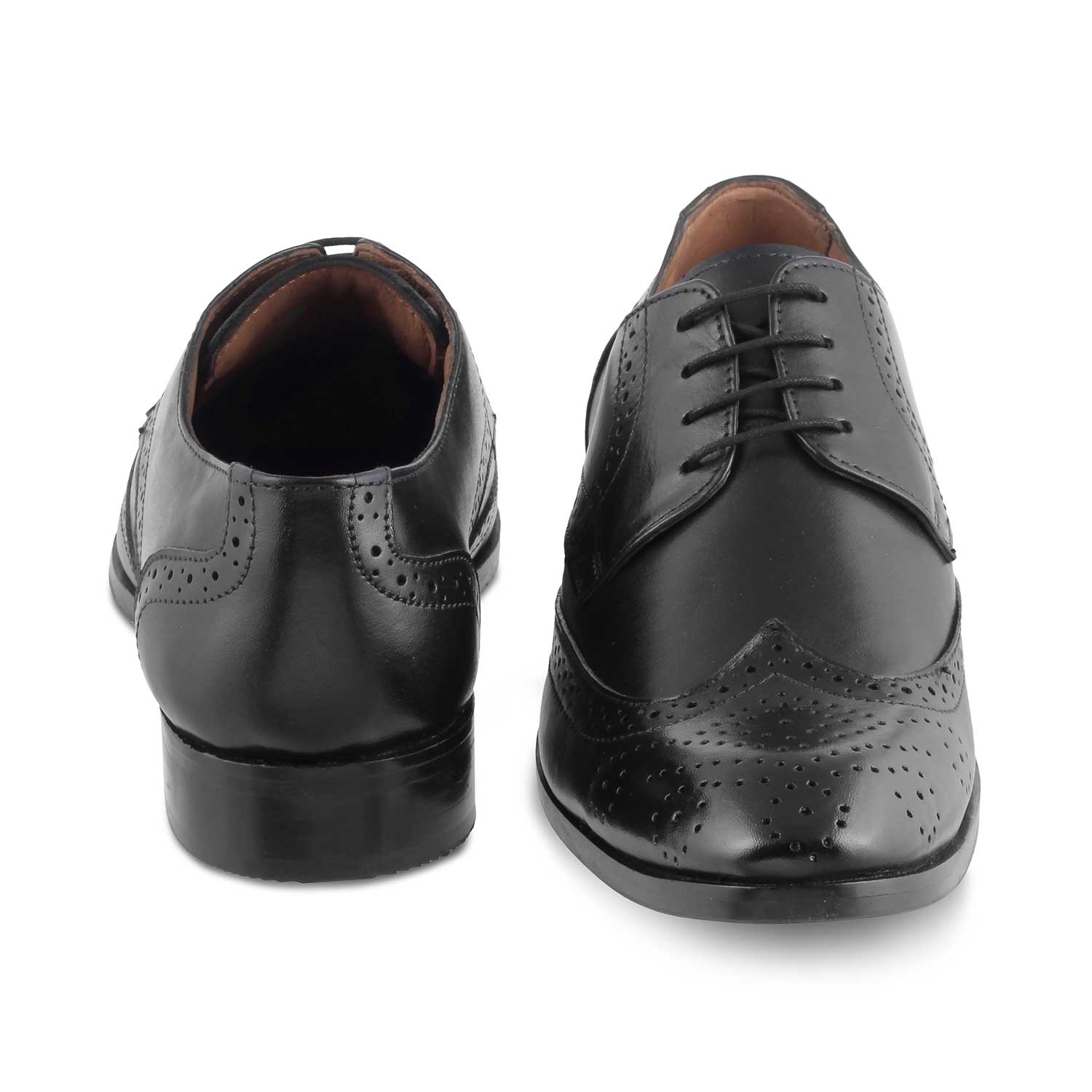 The Shell Black Men's Derby Lace Ups Tresmode