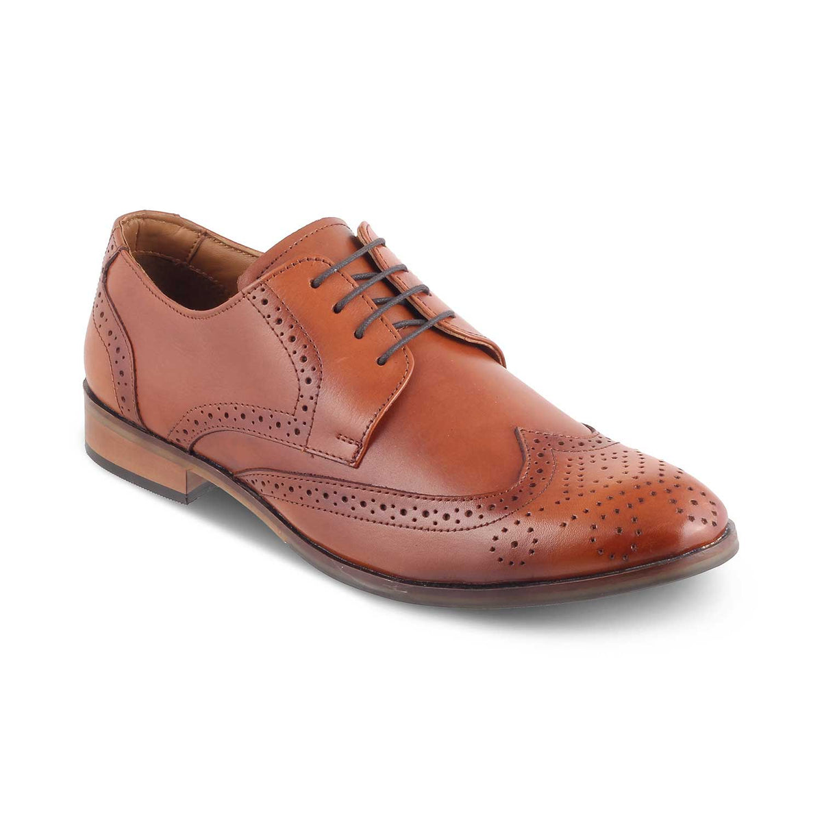 The Shell Tan Men's Derby Lace Ups Tresmode