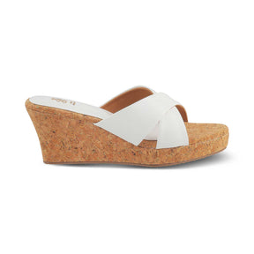 Tresmode-The Simi White Women's Dress Wedge Sandals Tresmode-Tresmode
