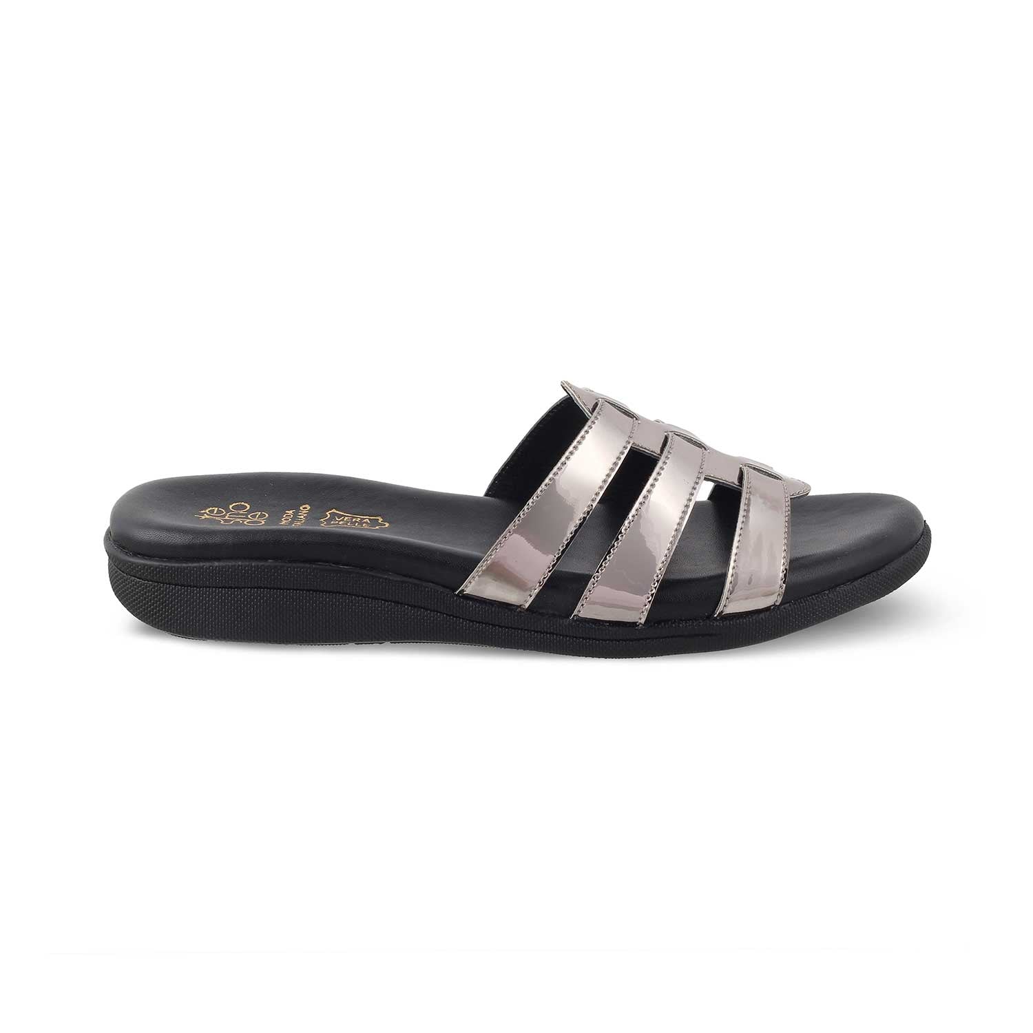 Tresmode-The Strapped Pewter Women's Dress Flats Tresmode-Tresmode