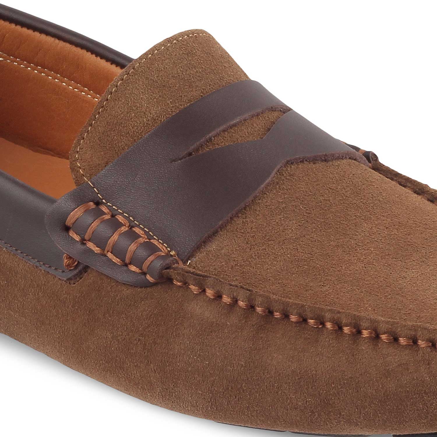 Tresmode-The Tirbutin Brown Men's Leather Driving Loafers Tresmode-Tresmode