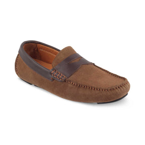 Tresmode-The Tirbutin Brown Men's Leather Driving Loafers Tresmode-Tresmode