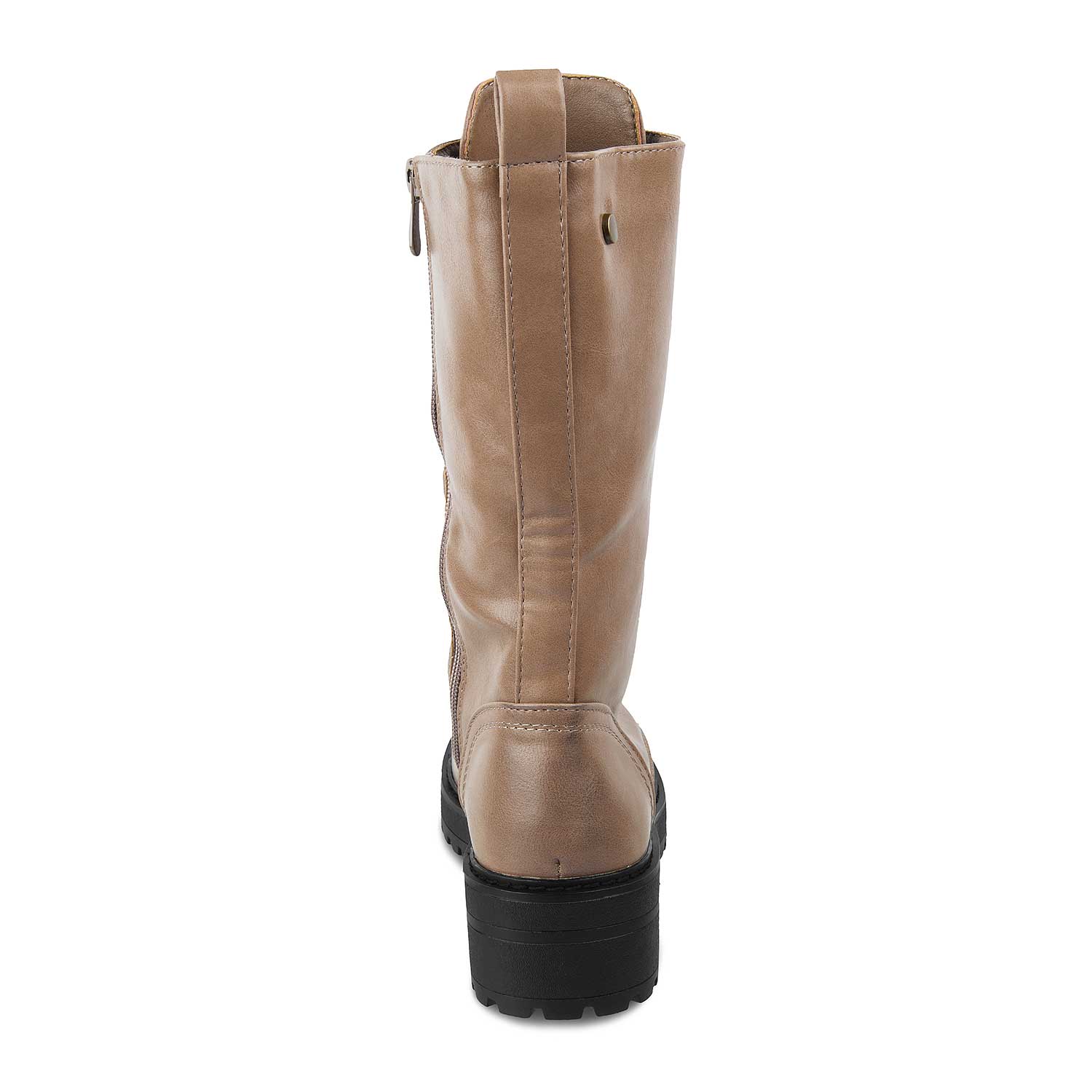 The White Tan Women's Knee-length Boots Tresmode