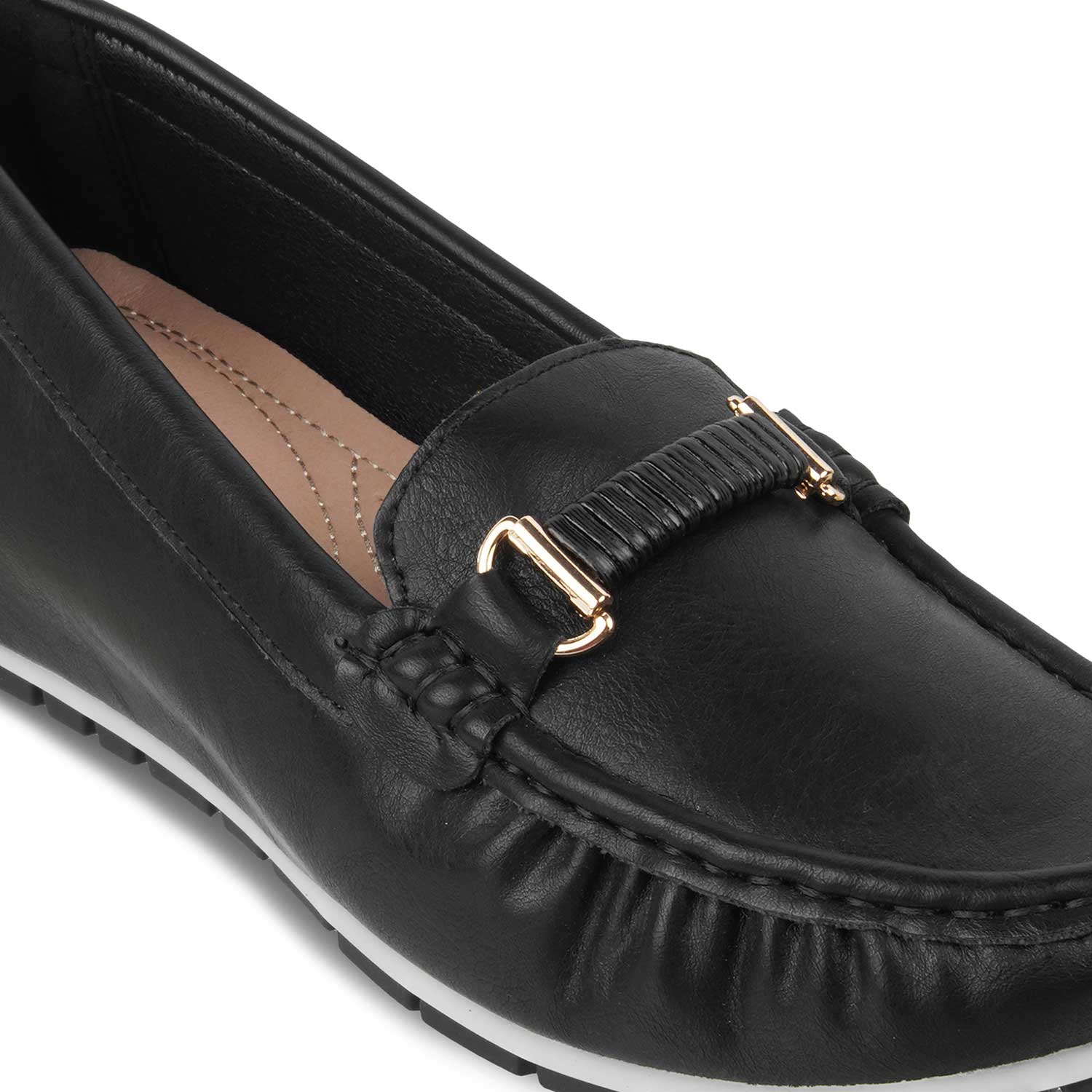 The Yonor Black Women's Dress Wedge Loafer Tresmode