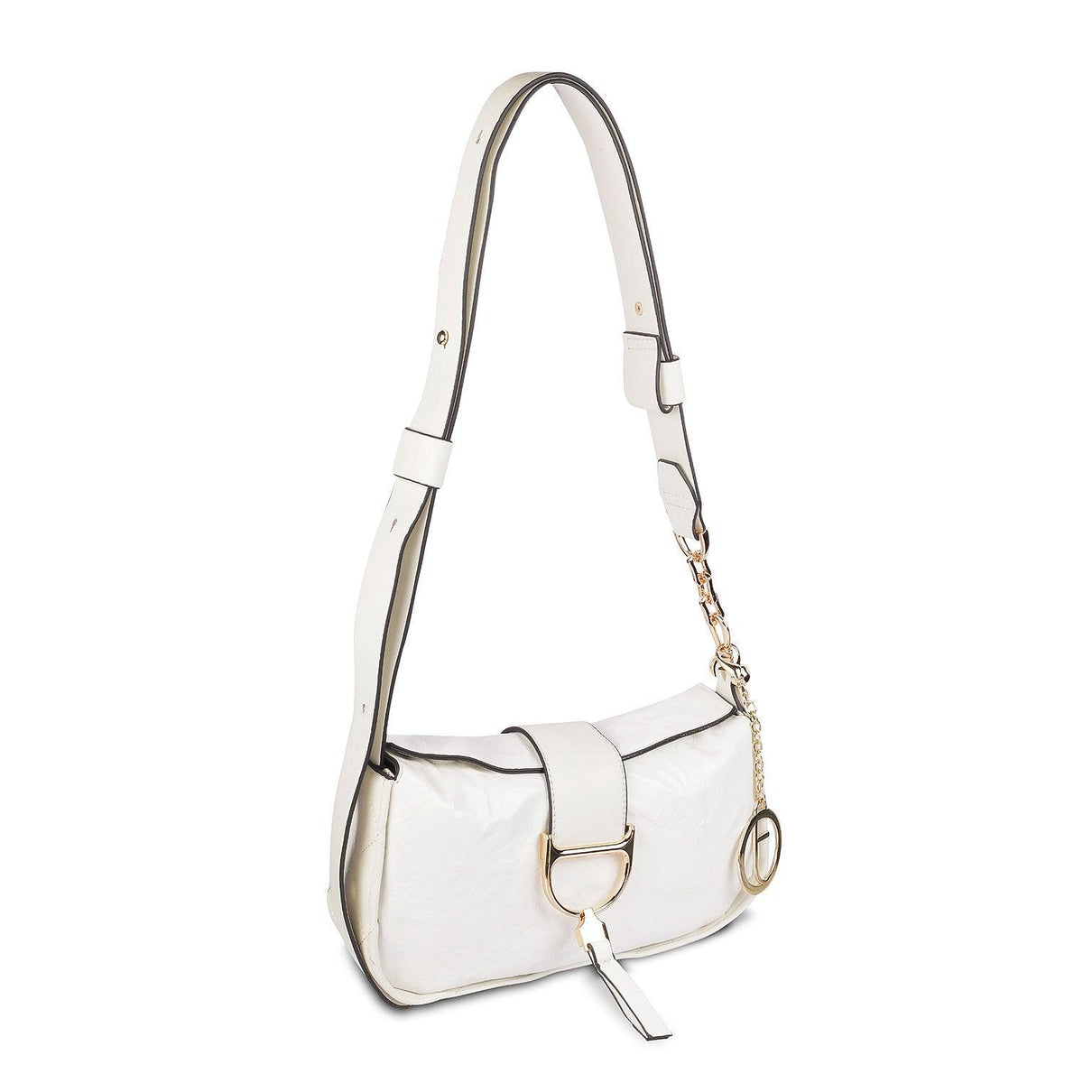 Tresmode White Vegan Friendly Leather Women’s Sling Bag