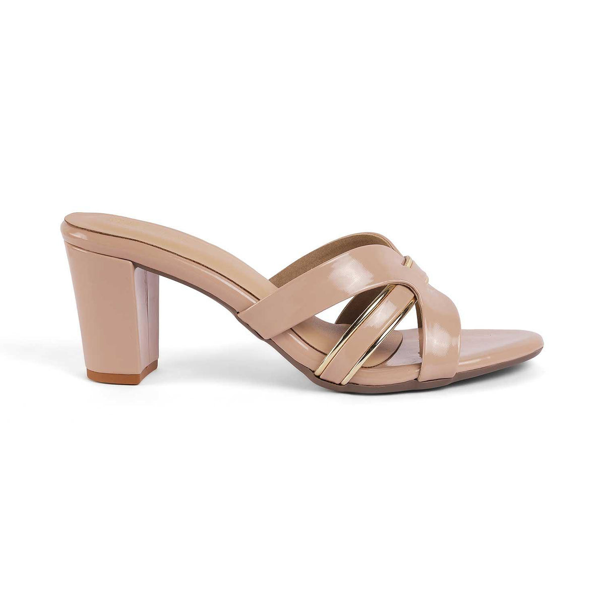 Ceskomara Beige Women's Block Heel Sandals Tresmode