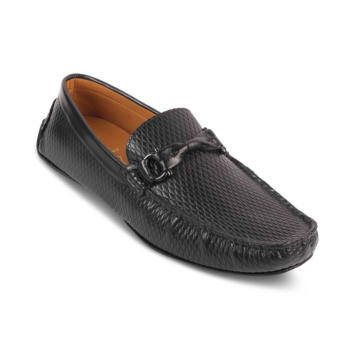 The Cover Black Men's Leather Driving Loafers Tresmode
