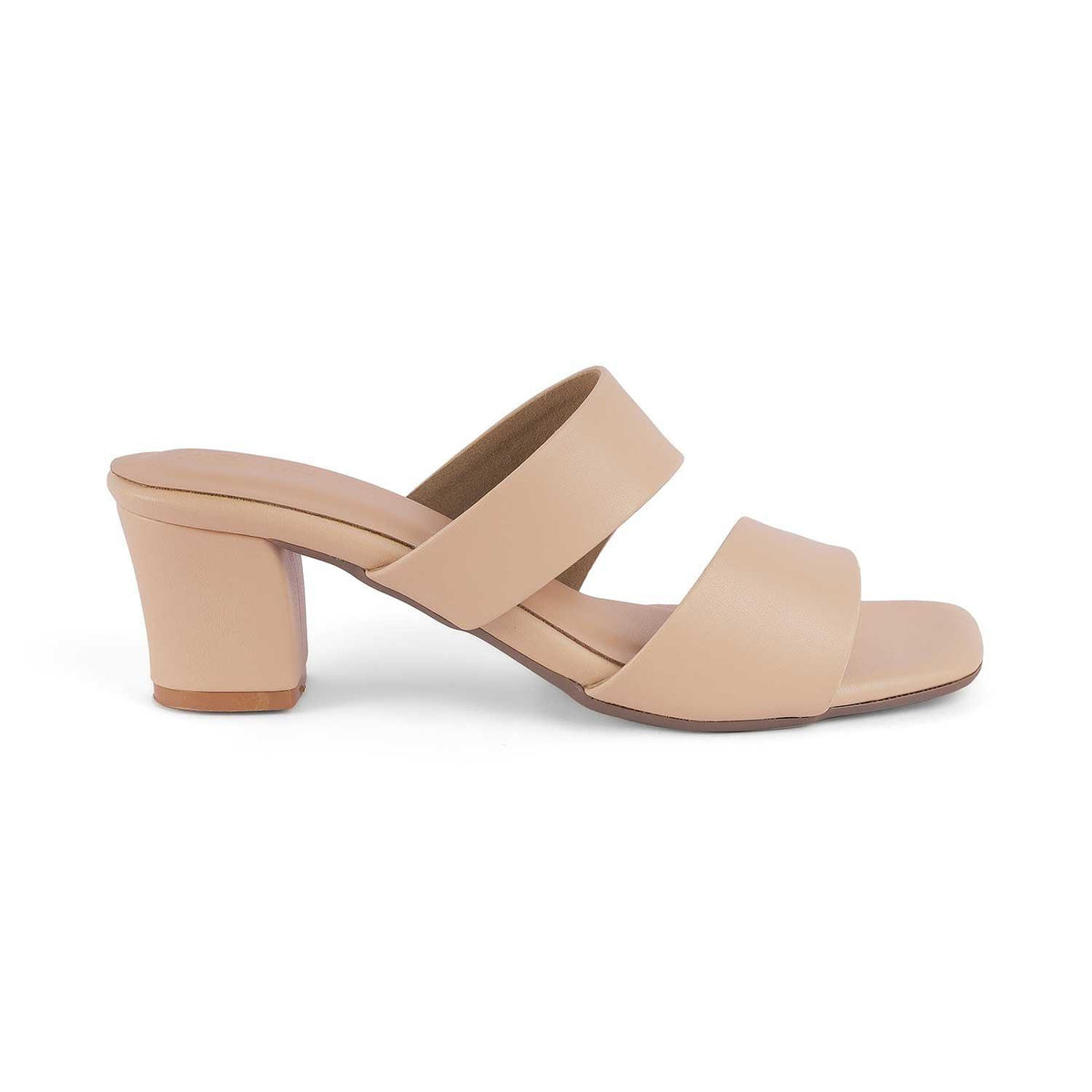 Dejvice Beige Women's Block Heel Sandals Tresmode