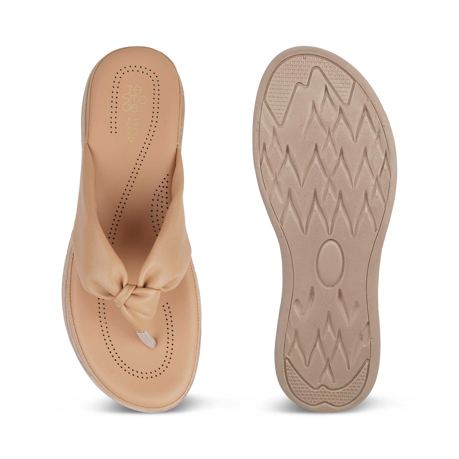 The Habi Beige Women's Casual Wedge Sandals Tresmode
