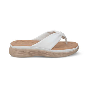 The Habi White Women's Casual Wedge Sandals Tresmode
