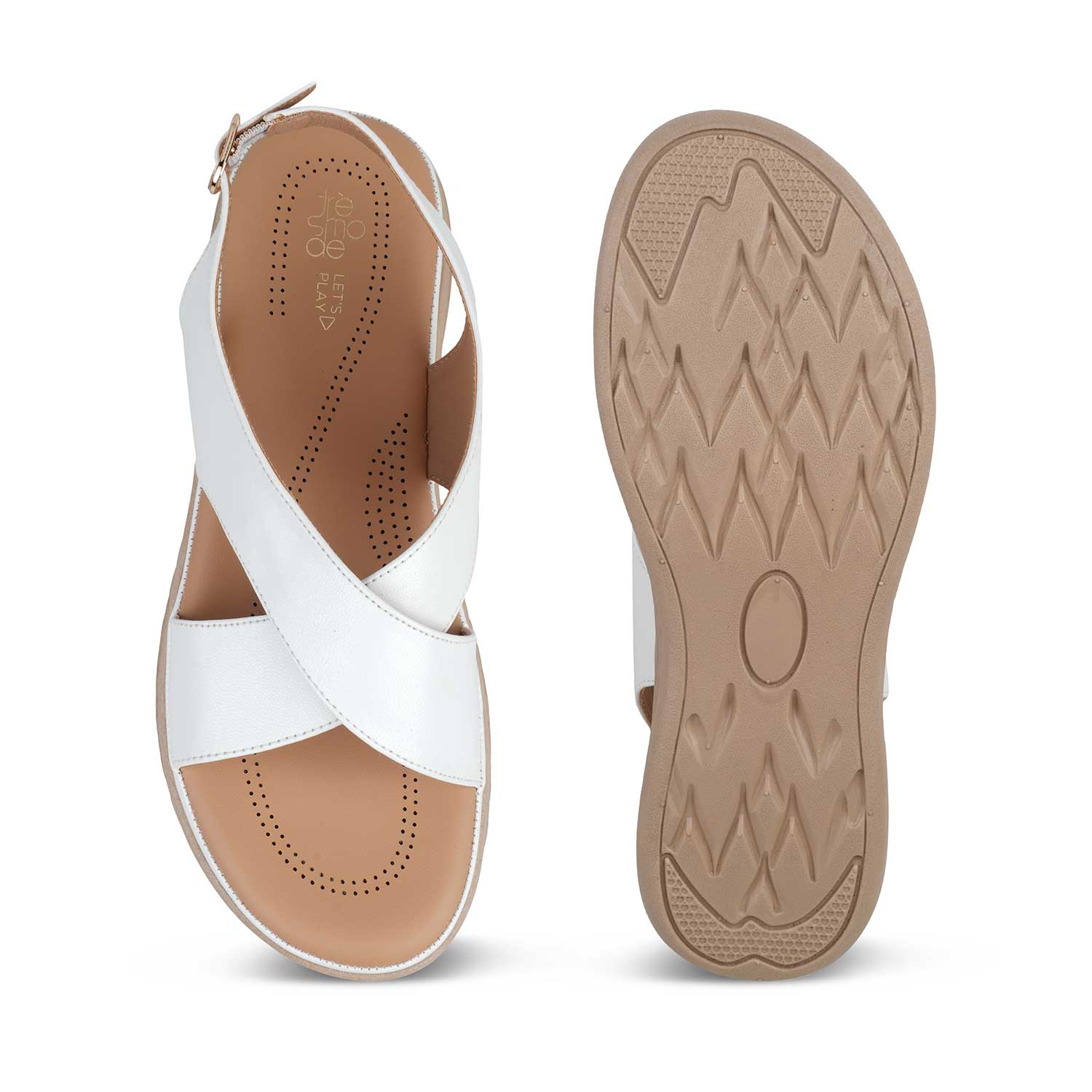 The Havit White Women's Casual Wedge Sandals Tresmode