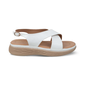 The Havit White Women's Casual Wedge Sandals Tresmode
