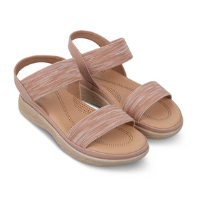 The Hintle Pink Women's Casual Wedge Sandals Tresmode