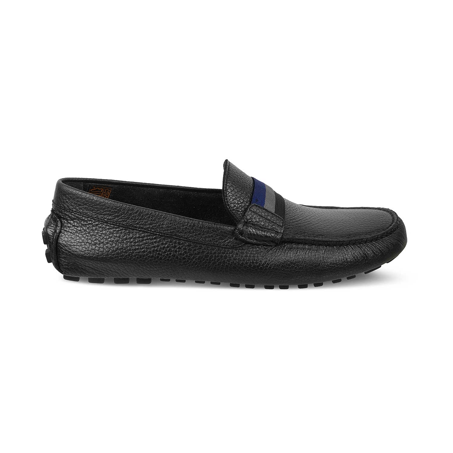 The Macario Black Men's Handcrafted Leather Driving Loafers Tresmode