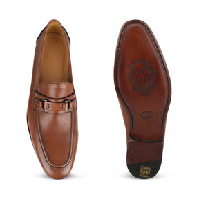 The Magno Tan Men's Handcrafted Leather Loafers Tresmode
