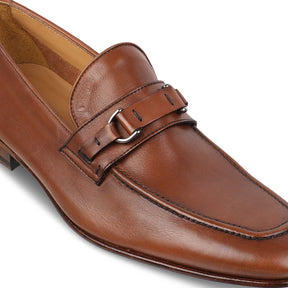 The Magno Tan Men's Handcrafted Leather Loafers Tresmode