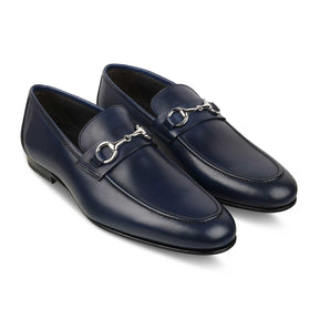 The Malco Blue Men's Handcrafted Leather Loafers Tresmode