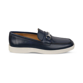 The Mamante Blue Men's Handcrafted Leather Loafers Tresmode