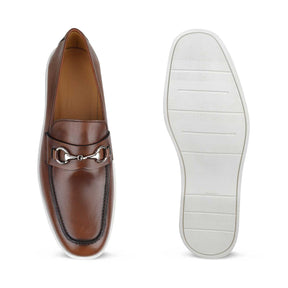 The Mamante Tan Men's Handcrafted Leather Loafers Tresmode