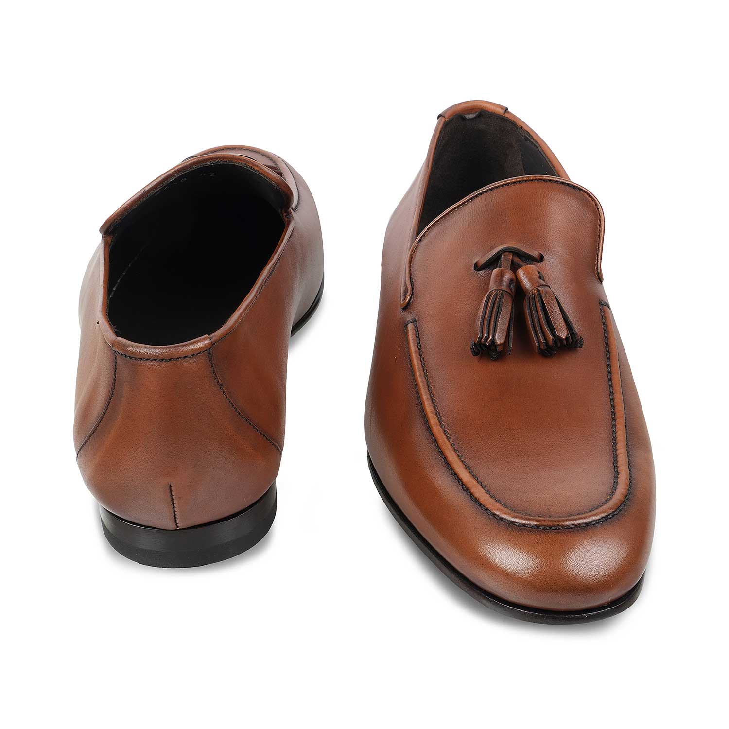The Maiorico Brown Men's Handcrafted Leather Driving Loafers Tresmode