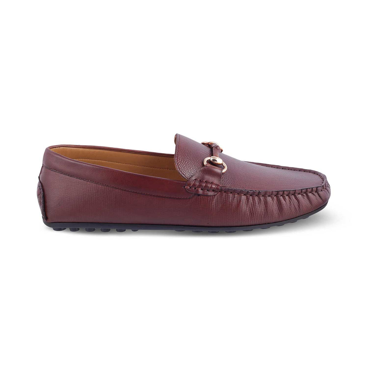 The Mills Tan Men's Leather Driving Loafers Tresmode