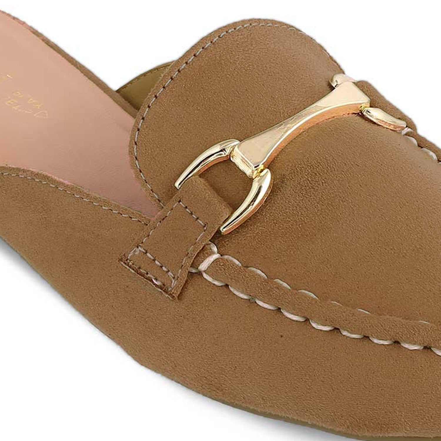The Melip Beige Women's Dress Mules Tresmode