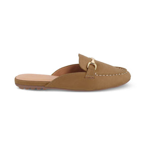 The Melip Beige Women's Dress Mules Tresmode