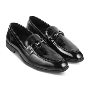 The Obama Black Men's Leather Loafers Tresmode