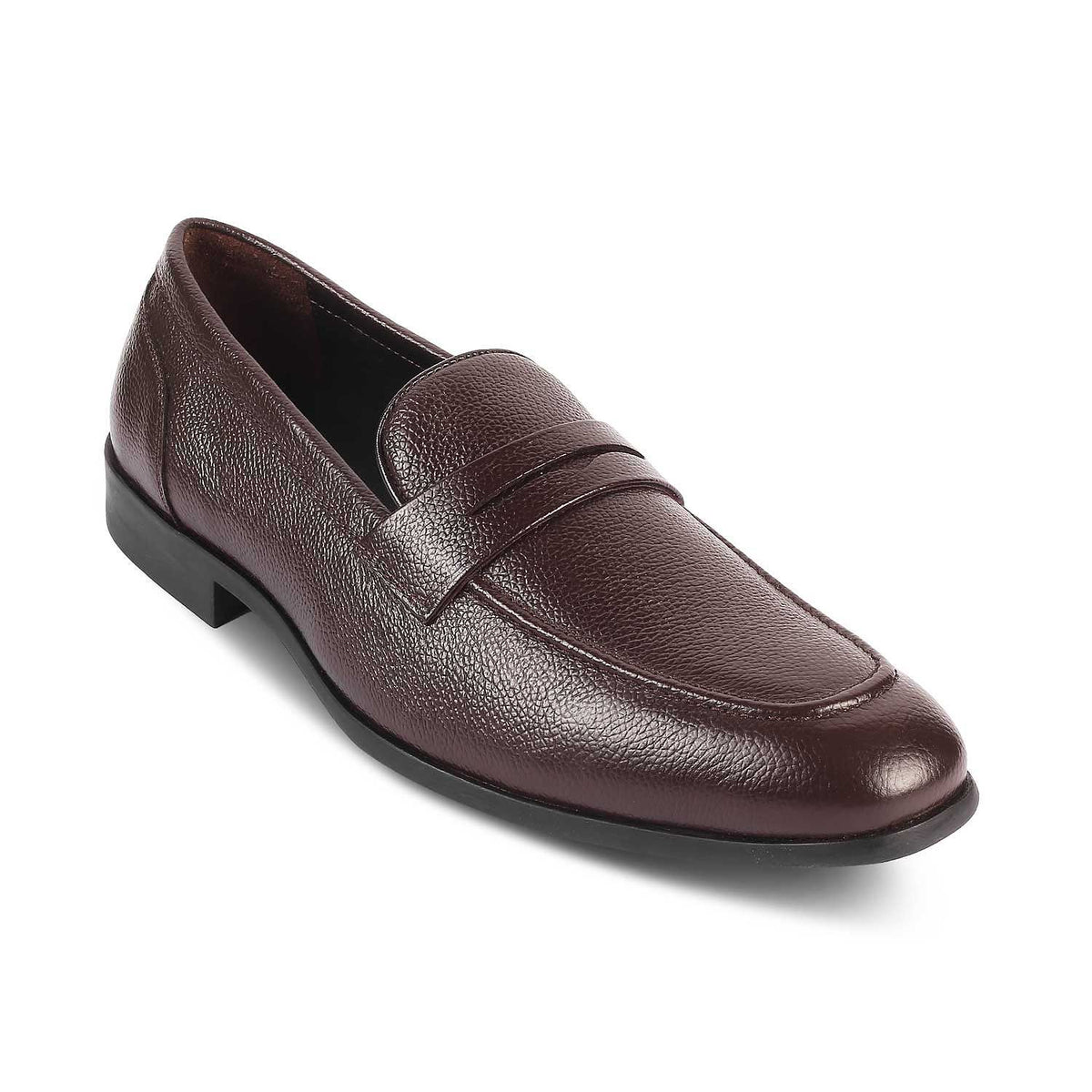 The Quebec Brown Men's Leather Loafers Tresmode